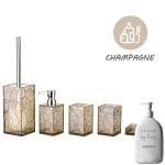 Ensemble d’accessoires de salle bain 5 pièces en plastique