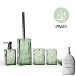 Ensemble d’accessoires de salle bain 5 pièces en plastique